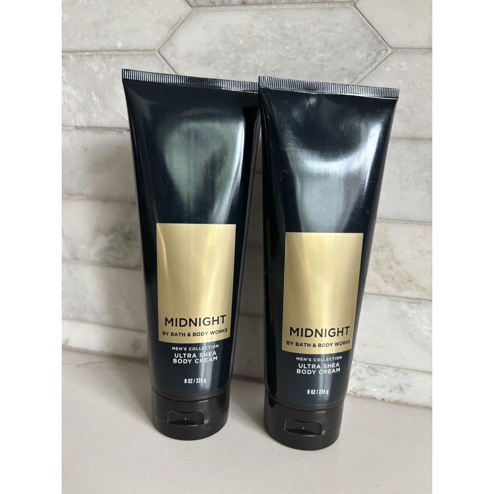 Bath & Body Works Midnight Men's Collection Ultra Shea Body Cream Lotion 8 oz